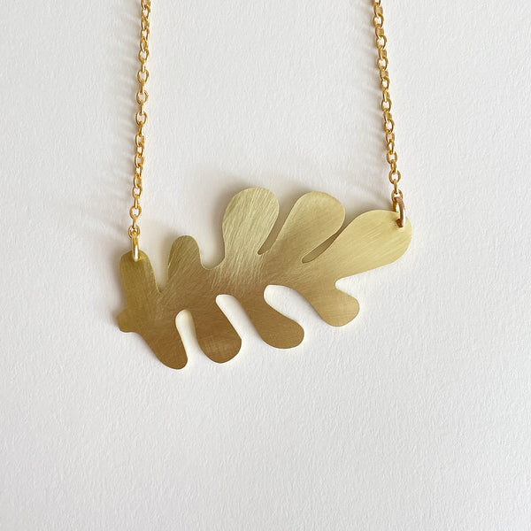 Tom Pigeon  Brass Brack Necklace