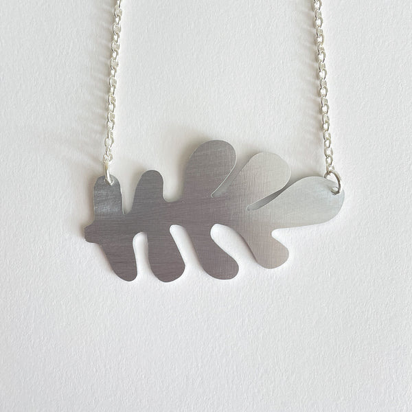 Tom Pigeon  Silver Aluminium Brack Necklace