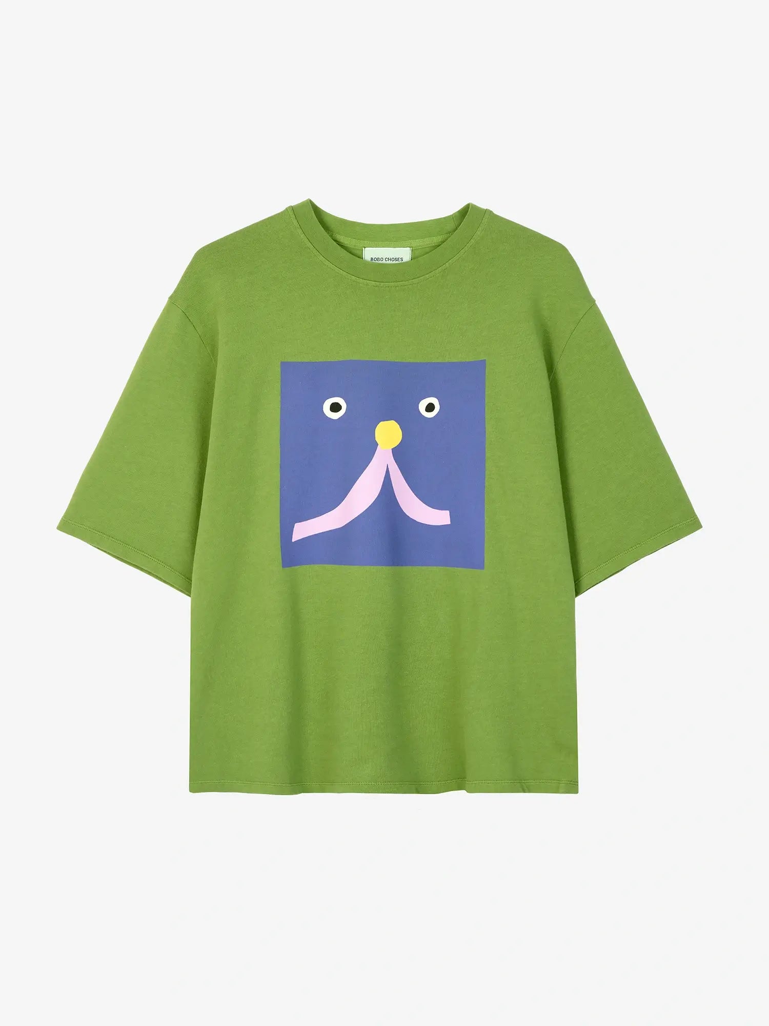 Bobo Choses Abstract Cat Smile Printed T Shirt