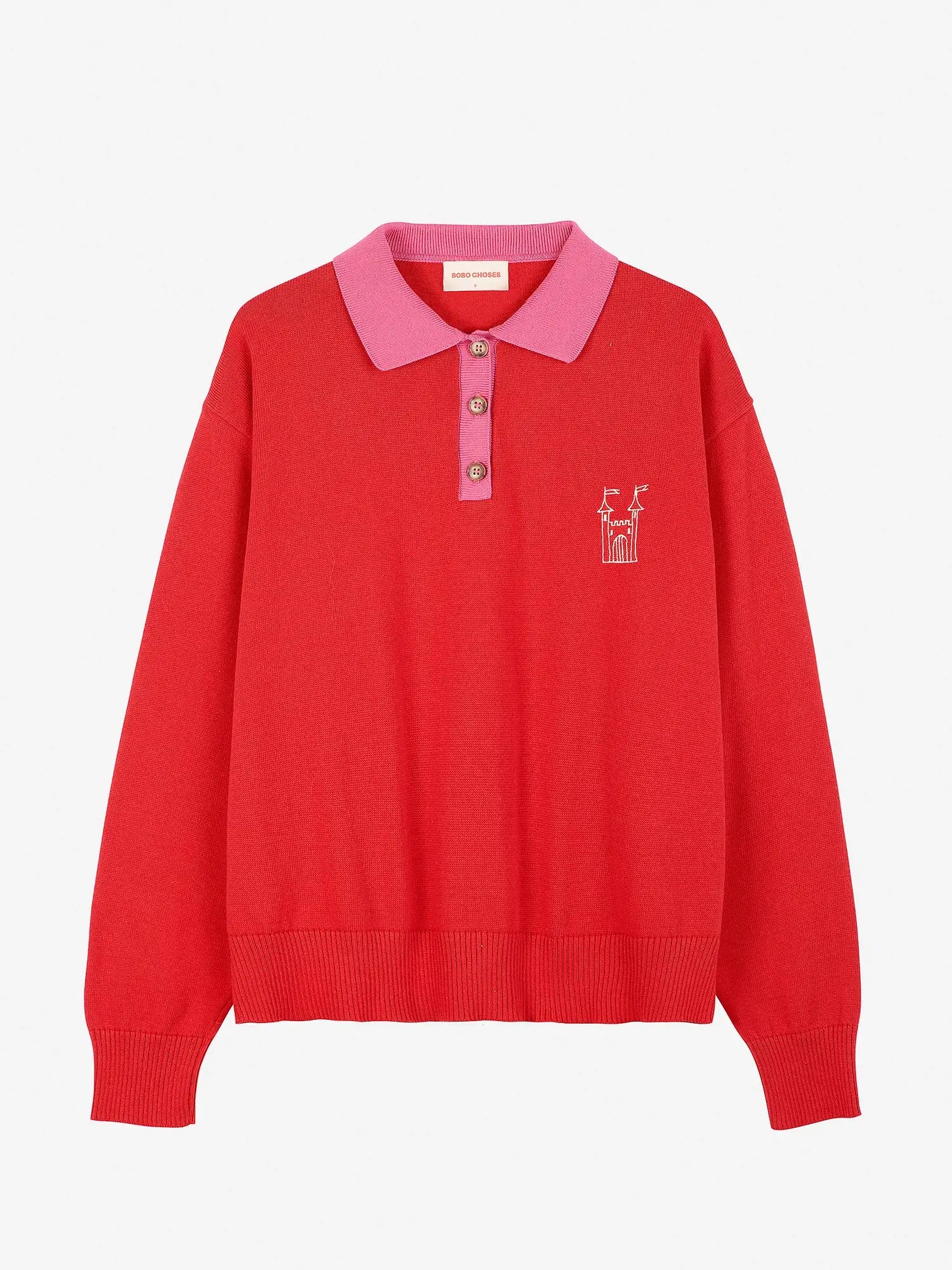 Bobo Choses Colour Block Faraway Castle Polo Jumper