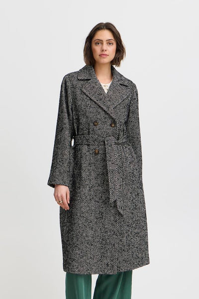 ATELIER REVE Jesse Herringbone Jaquard Coat