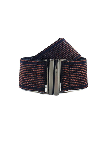 Nooki Design Elastic Belt Fine Stripe Copper