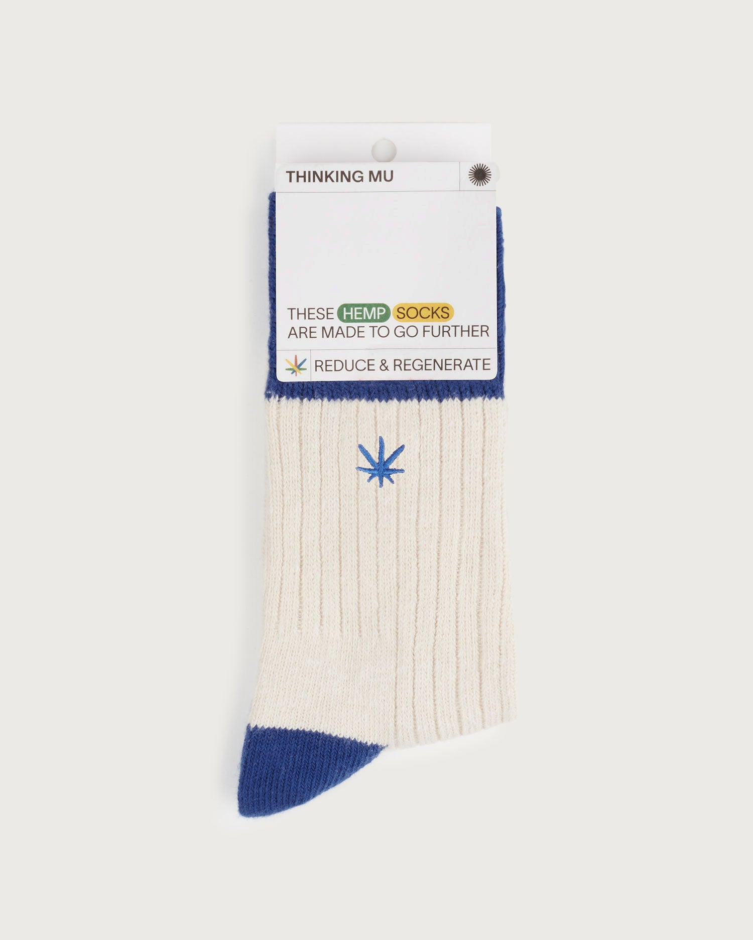 Thinking Mu Calcetines Azules Hemp Peu UNISEX