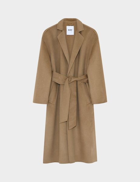 DAY Birger Camel Wright Double Faced Wool Coat