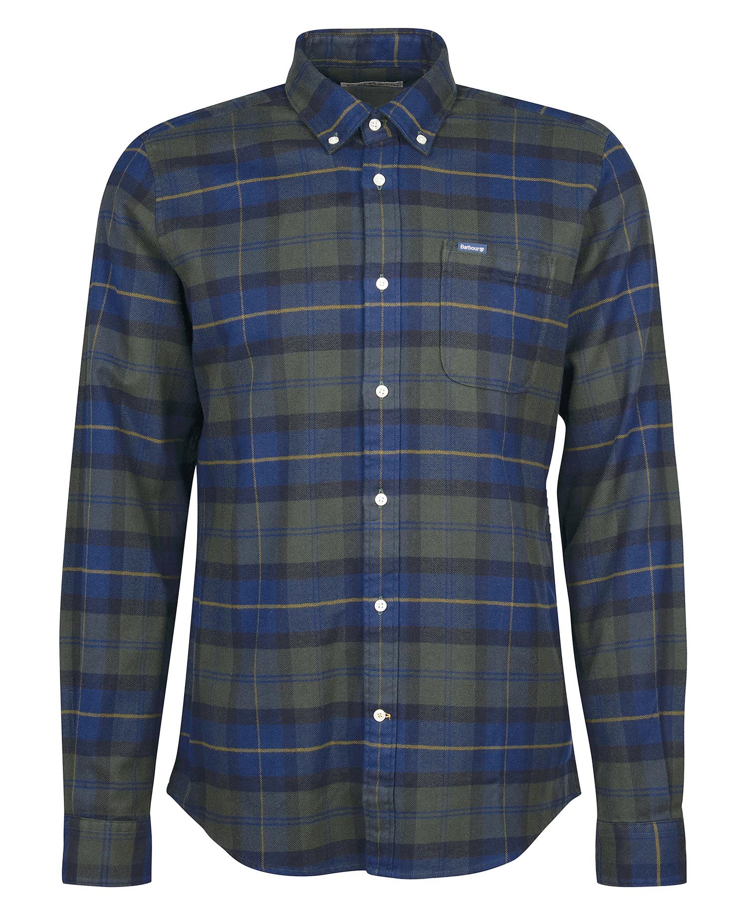 Barbour Kyloch Brushed Tartan Shirt Olive Night