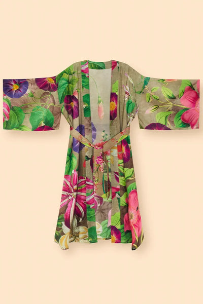 Powder Pkg58 Oversized Botanicals Kimono Gown