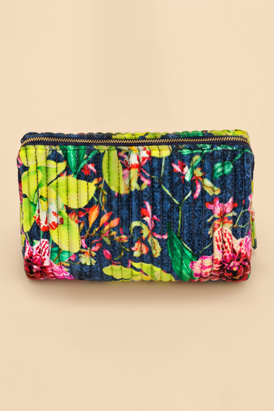 Powder Qwb5 Exotic Evening In Ink Quilted Washbag