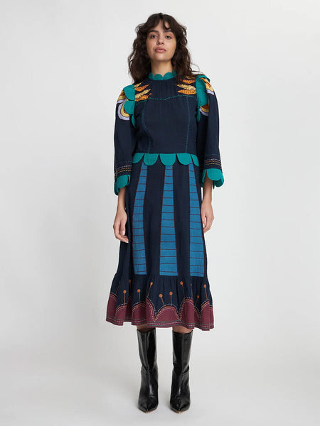 Stella Nova Embroidered Cotton Dress