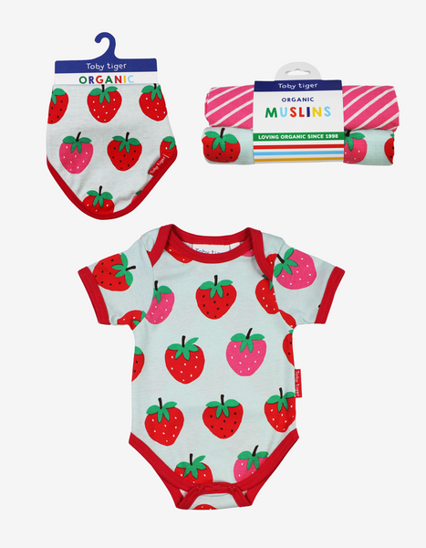 Toby Tiger Organic Strawberry Baby Bundle