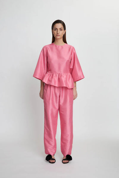 Stella Nova Crispy Pleated Pink Trousers