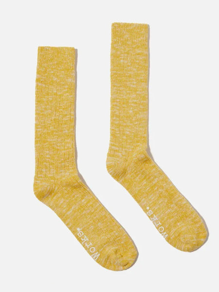 Universal Works 23771 Slub Sock In Yellow