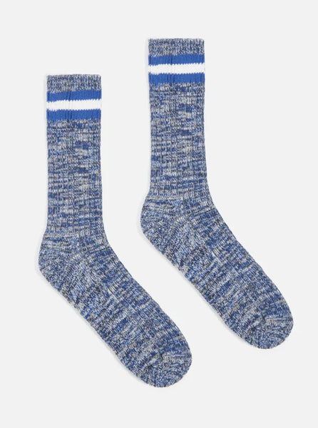 Universal Works 18344 Everyday Stripe Sock In Navy