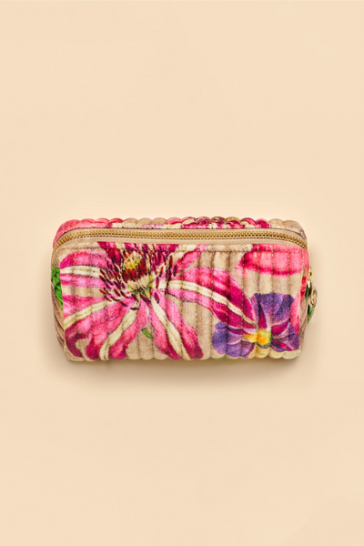 Powder Qvb7 Oversized Botanicals Quilted Vanity Bag