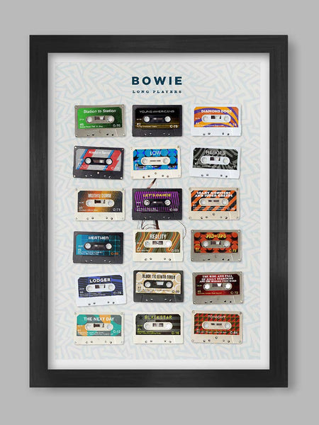 The Northern Line A3 Bowie Long Players Print Unframed