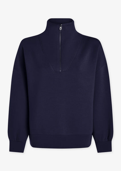 Varley Hawley Half Zip Sweat Blue Nights