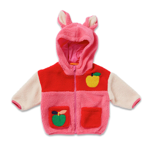 Halcyon Nights Kid's Sherpa Jacket - A Is For Apple