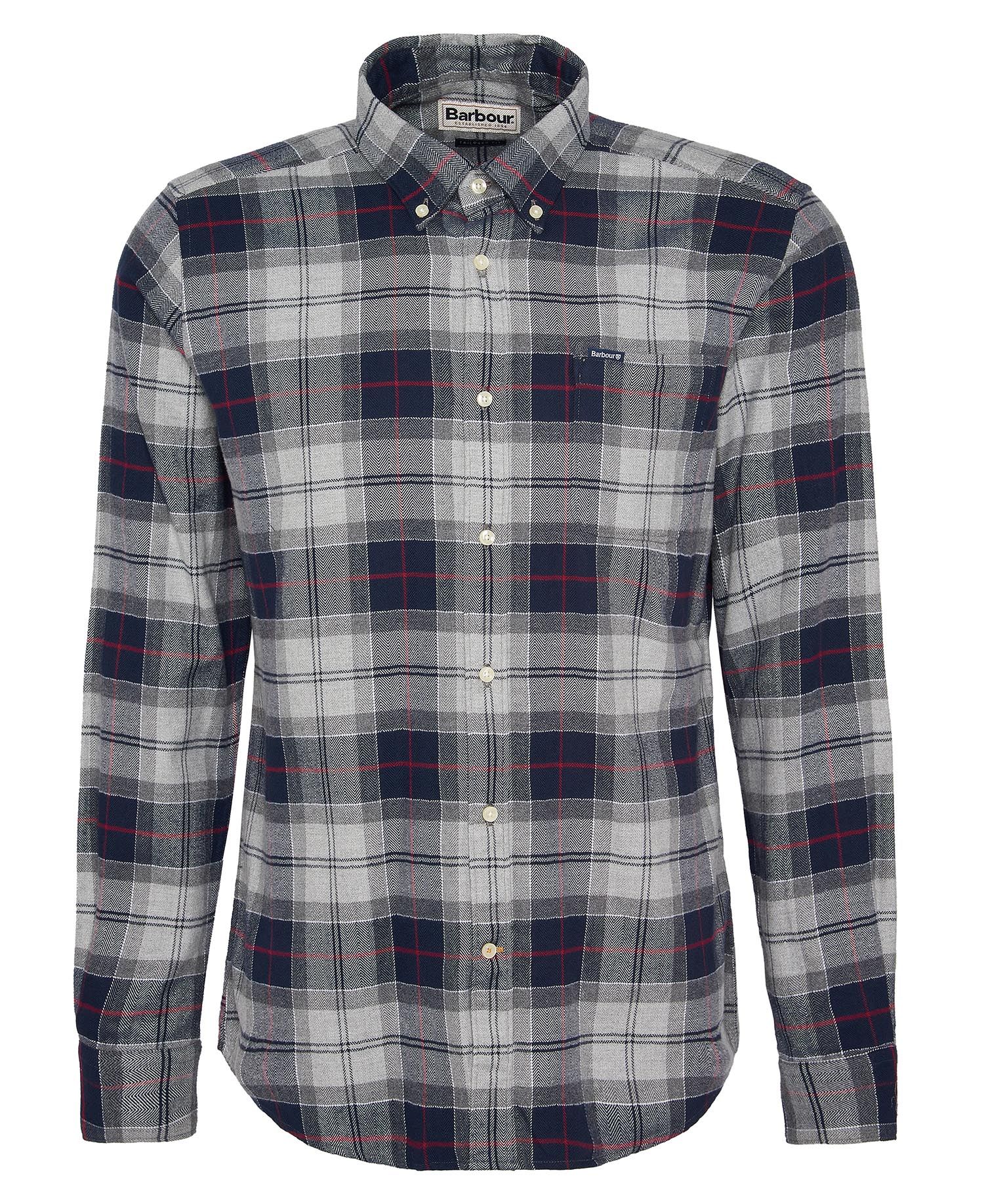 Barbour Barbour Kyeloch Brushed Tartan Shirt Blue Granite