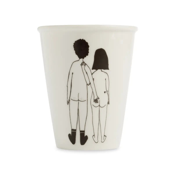 Helen B Naked Couple Back Ceramic Cup