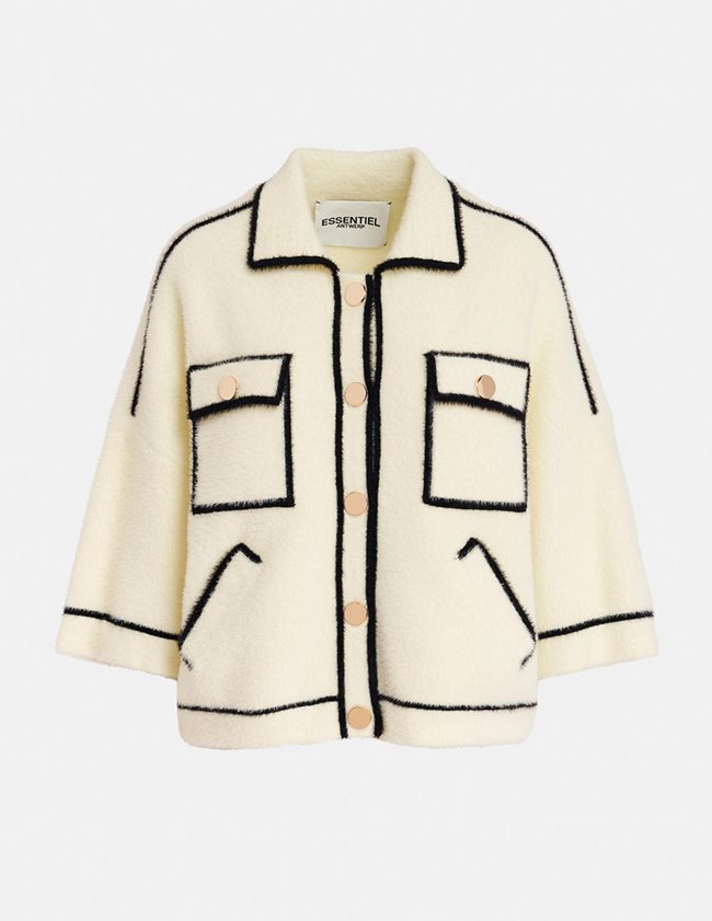 Essentiel Antwerp Galena Knitted Jacket - Off White