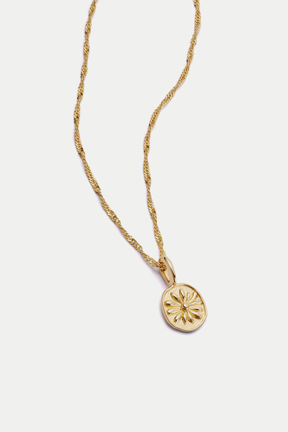 Daisy London Gold Plated Daisy Flower Necklace