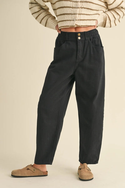 MIOU MUSE Cotton Barrel Pants