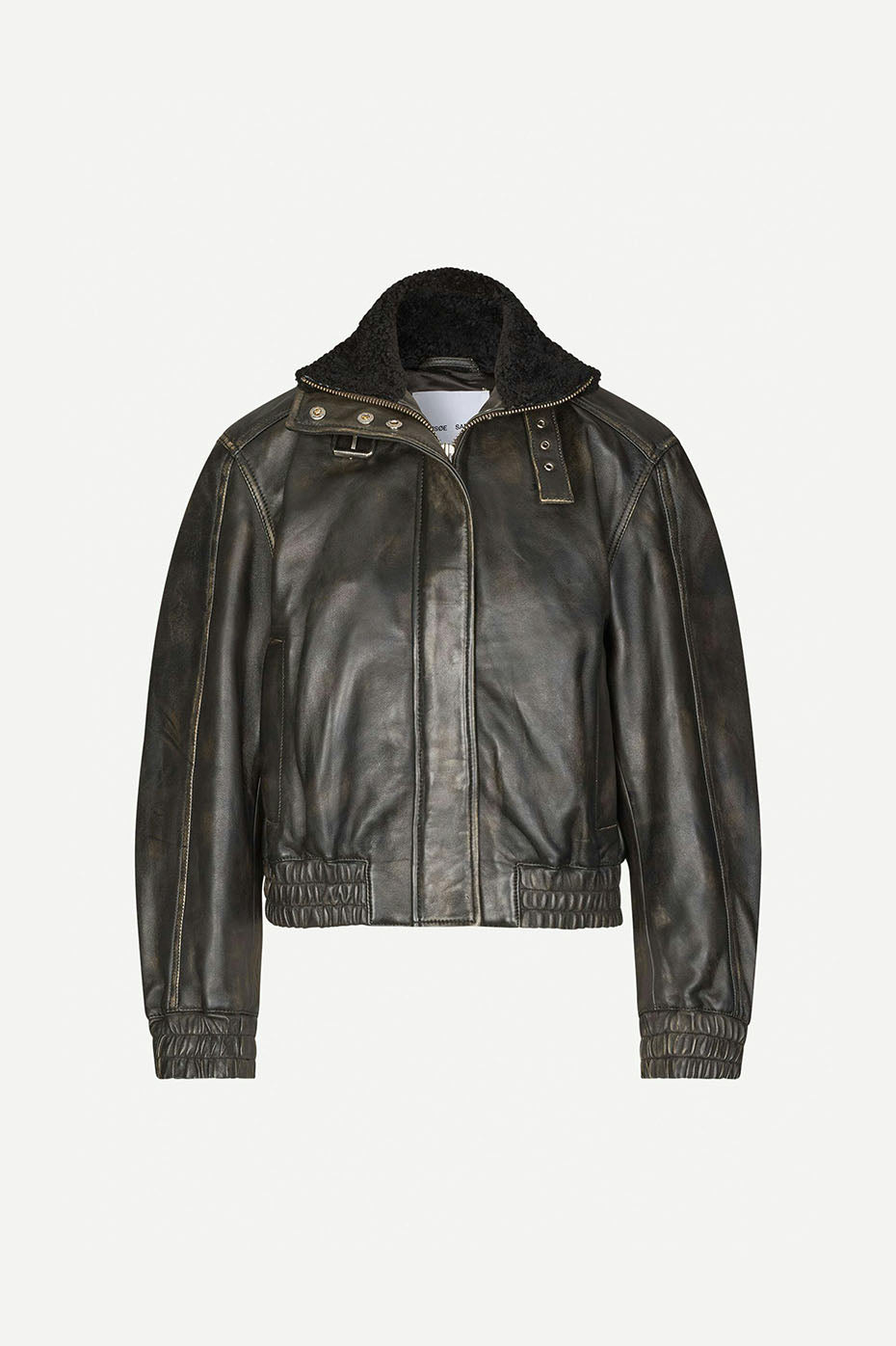  Samsoe Samsoe Washed Black Olive Sameadow Bomber