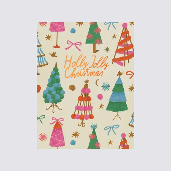 Red Cap Holly Jolly Christmas Card