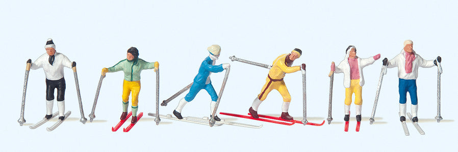 12 Cross Country Skiers Terrarium Figures 10312