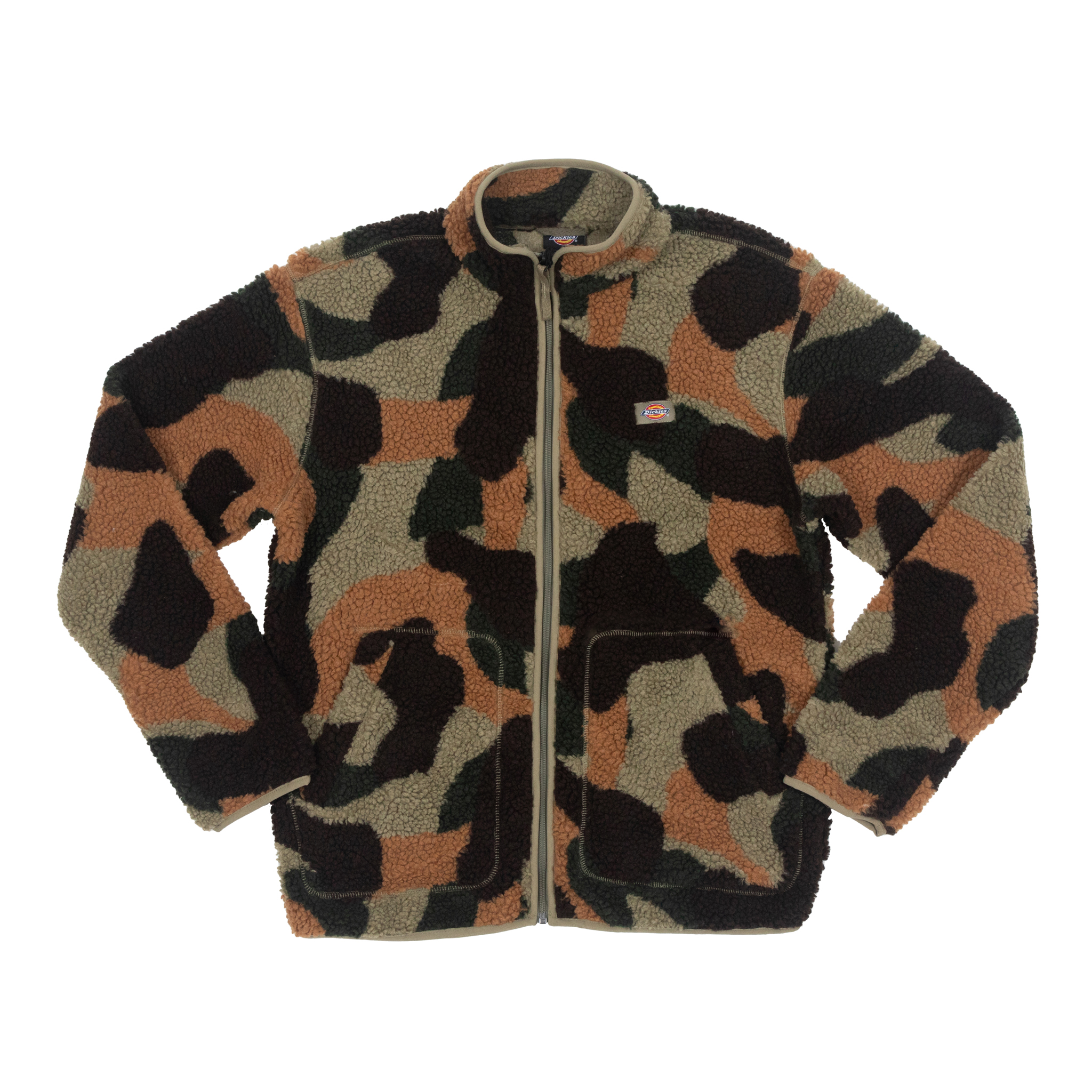 Dickies Mount Hope Full Zip Fleece in Green Camo