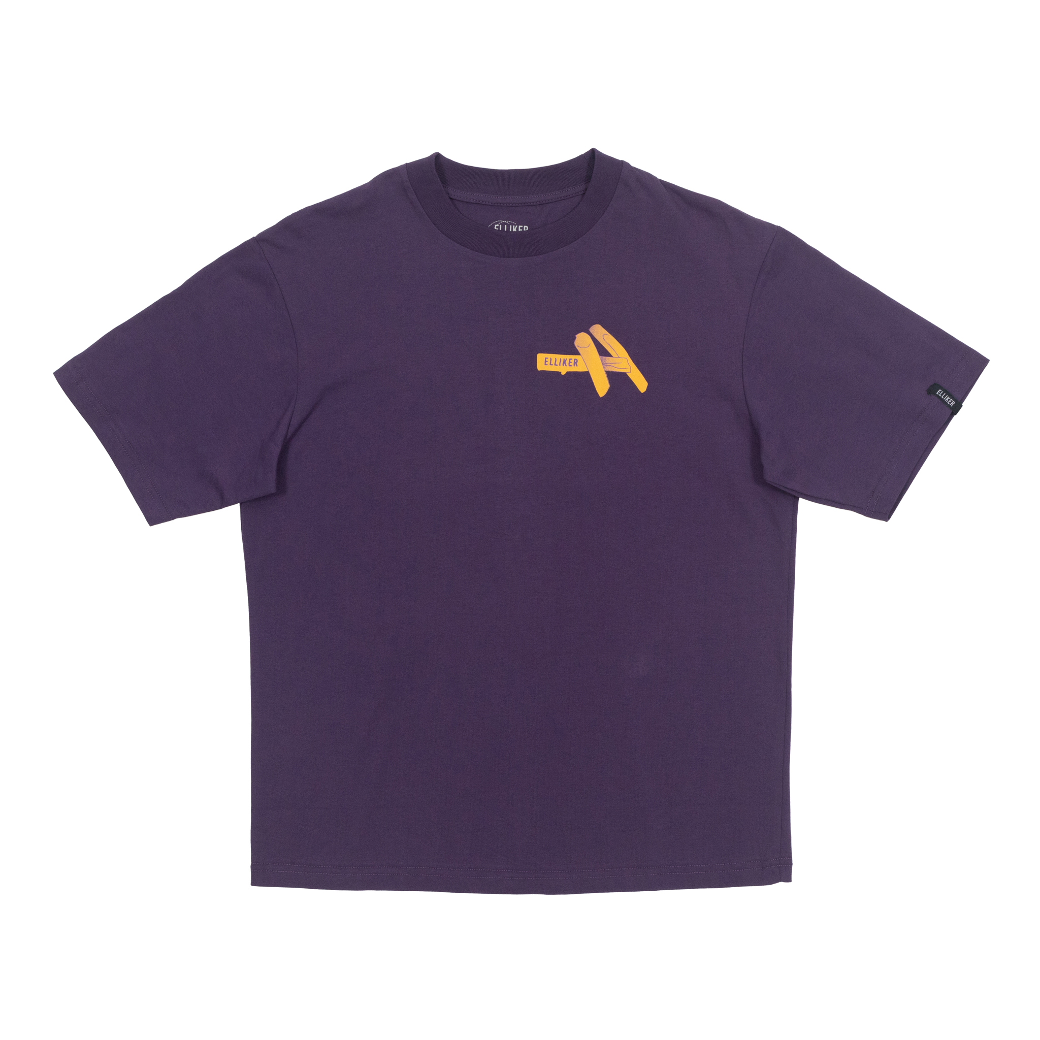 Elliker Rill Charcoal Graphic T-shirt In Purple