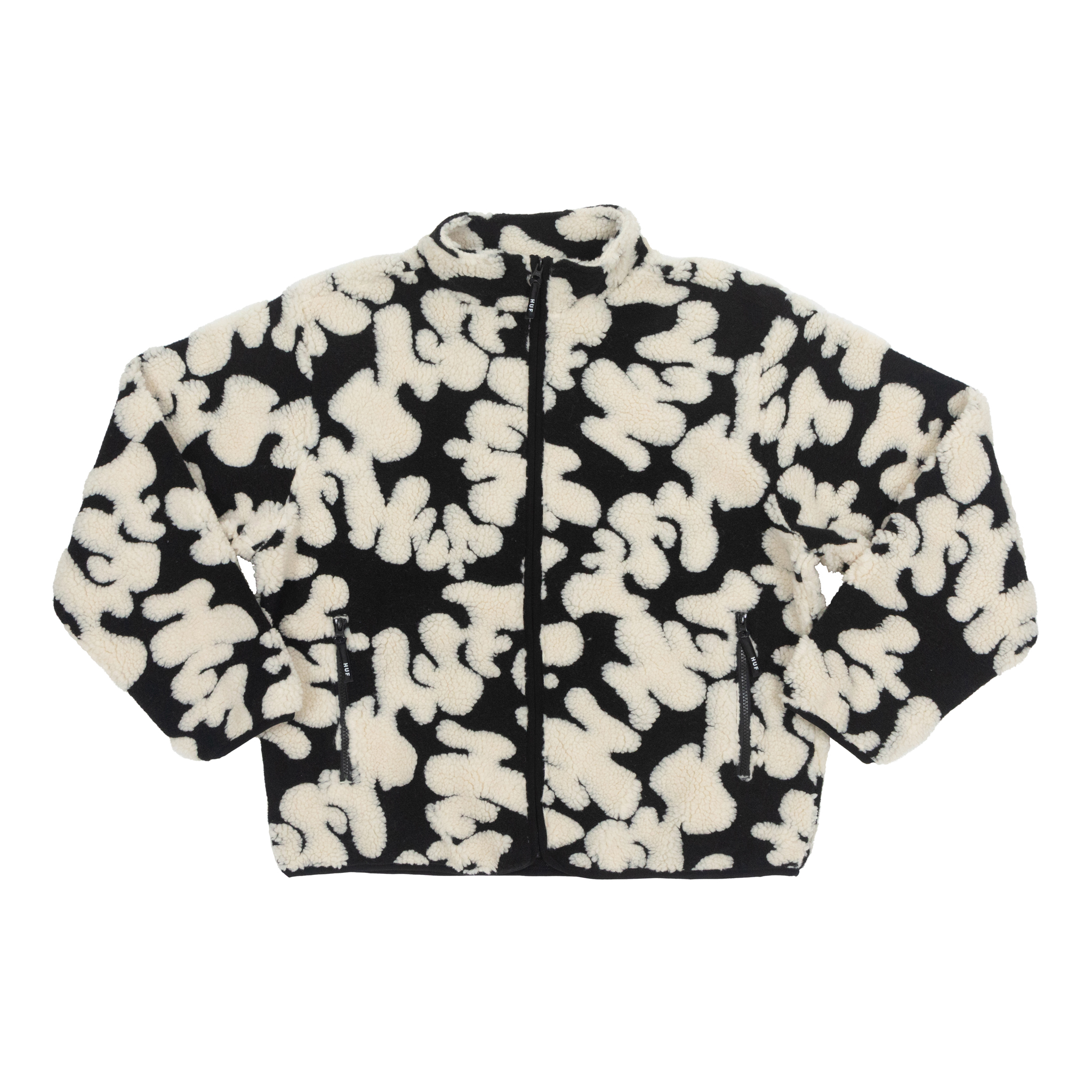 HUF Abstract High Pile Jacquard Fleece in Black