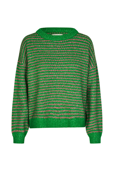 Lollys Laundry Terryll Knit Jumper Sl - Green