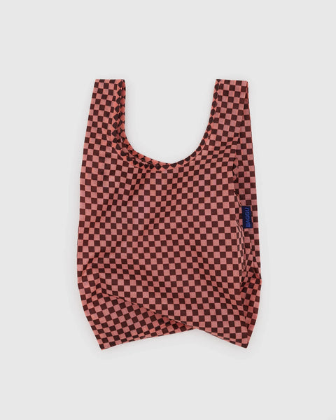 Baggu Baby Reusable Bag - Pink Brown Check