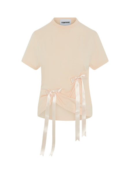 Fanfare Blossom Bow Blush T-shirt By