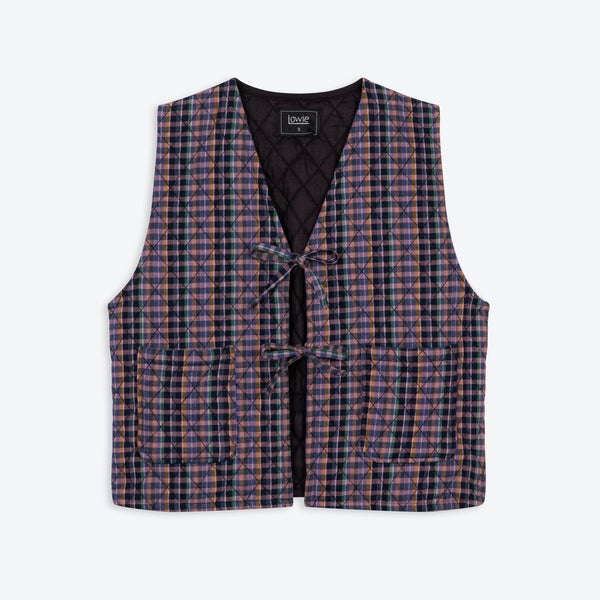 Lowie Heather Check Gilet