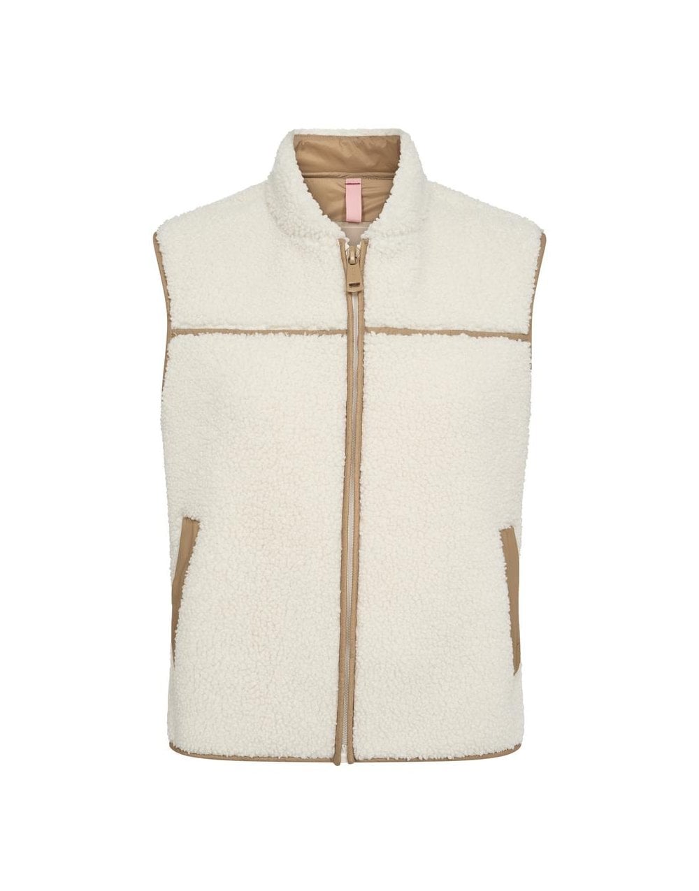 Mos Mosh Rowe Teddy Waistcoat Gilet Col: 180 Ecru