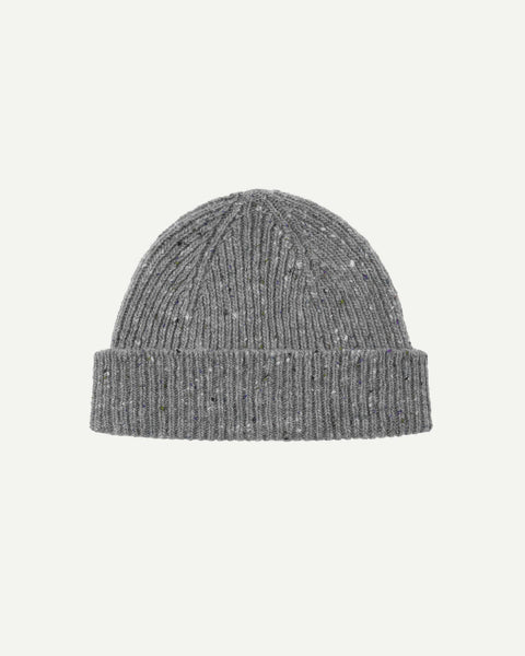 USKEES Speckled Donegal Wool Hat - Silver Grey