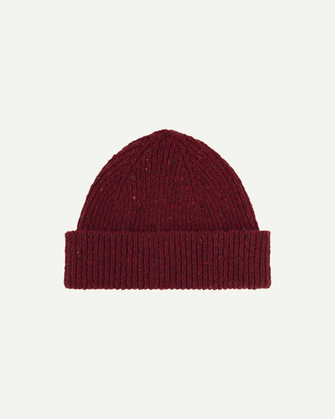 USKEES Speckled Donegal Wool Hat - Merlot