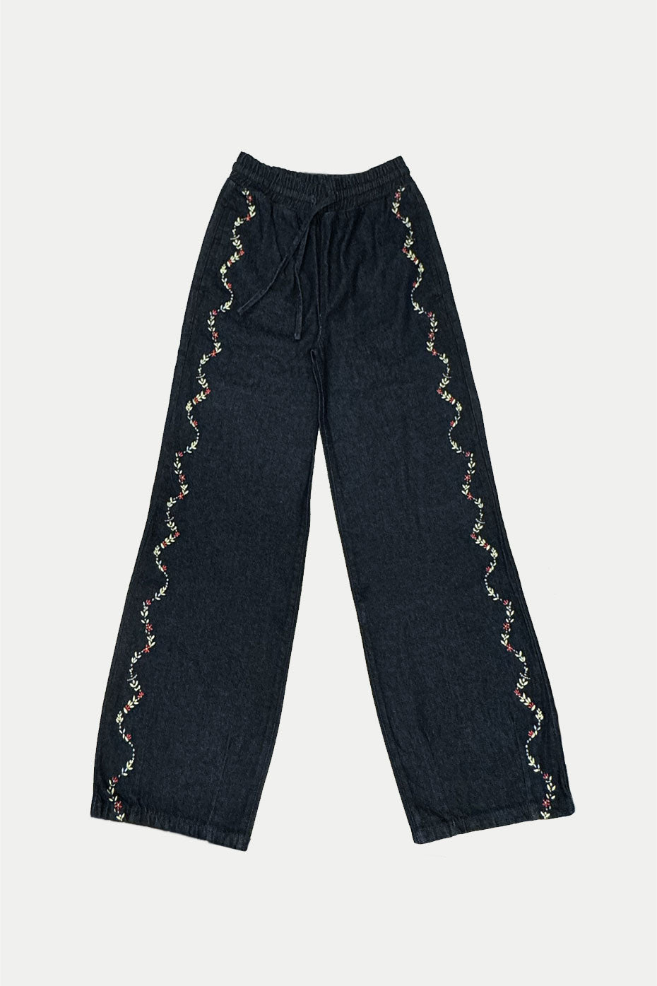 Damson Madder Indigo Embroidered Rafe Jeans