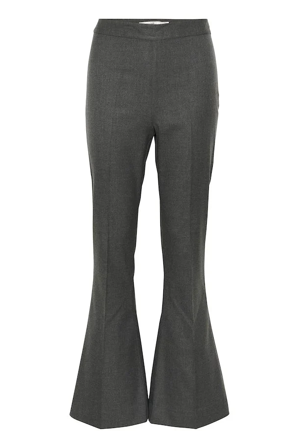 Gestuz Gesture PaulaGZ Wide Pants Dark Grey Melange 