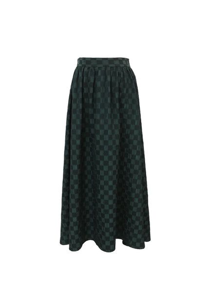 FRNCH Emanuelle Midi Skirt - Vert Forest Green