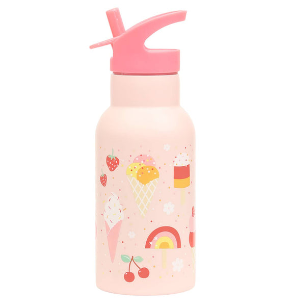 A Little Lovely Company Kids Stainless Steel Drinks Bottle - Ice-cream