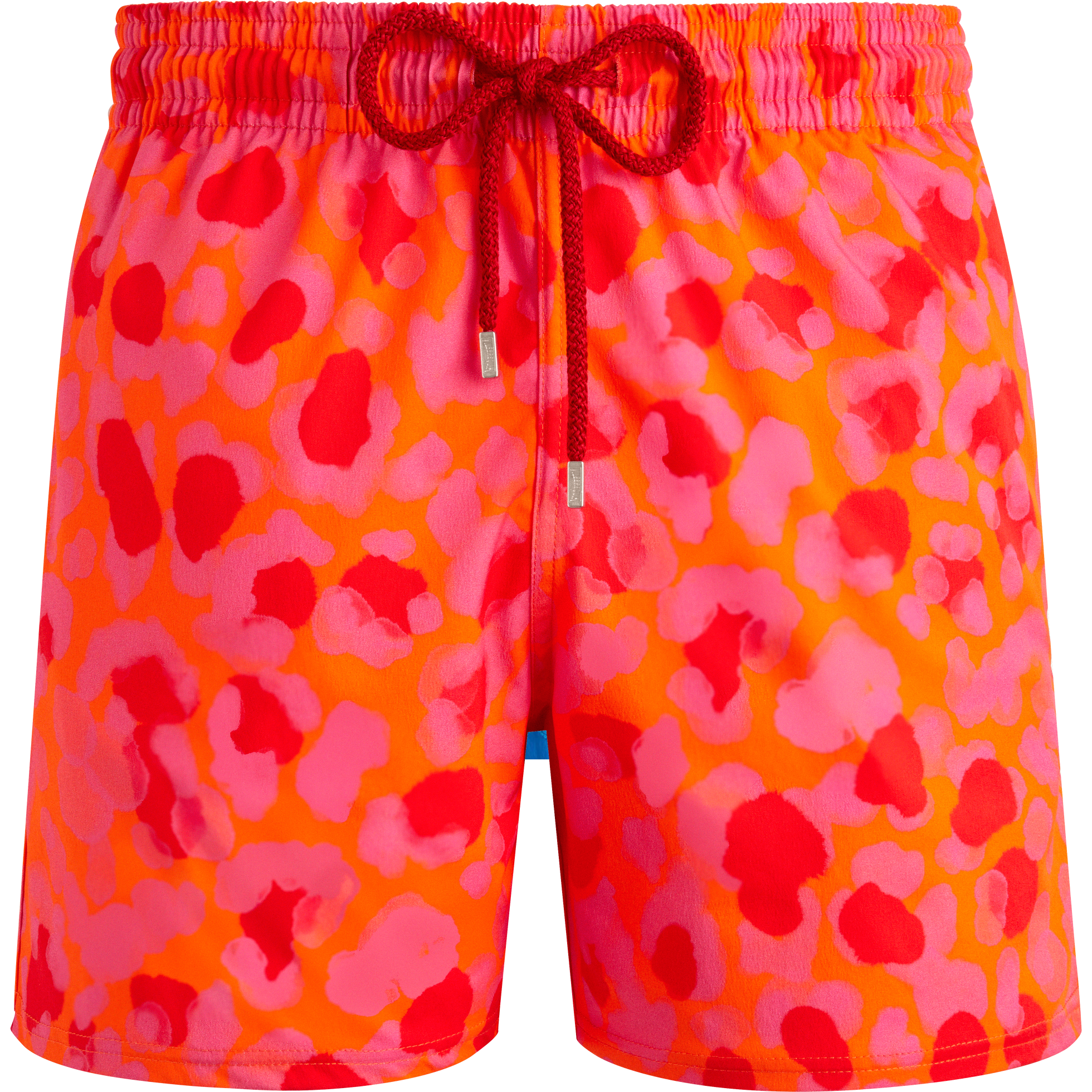 Vilebrequin Moorise Swim Short Stretch New Leopard Apricot Orange