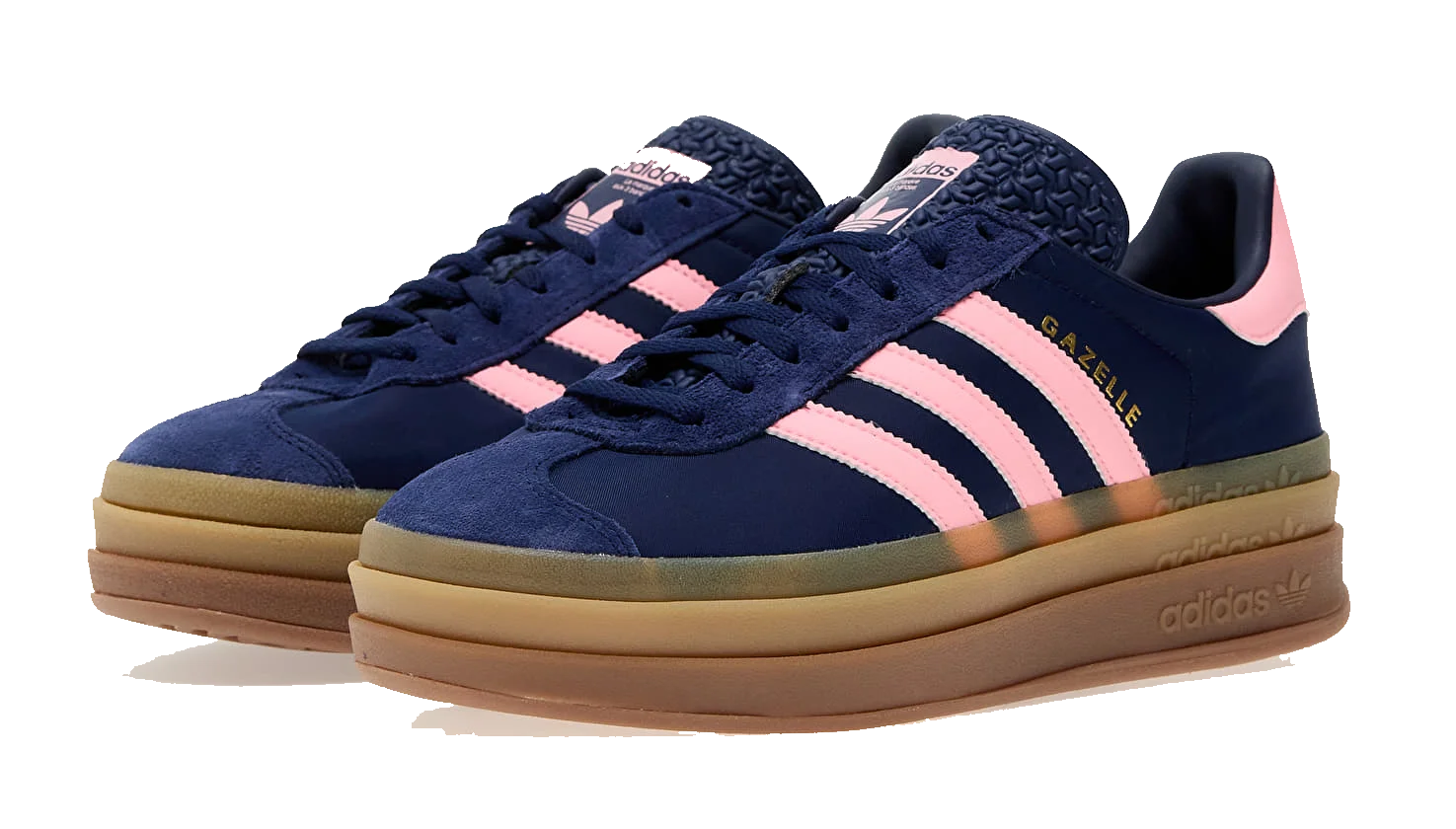 Adidas Gazelle Bold Dark Blue, Pink Spark & Dark Blue