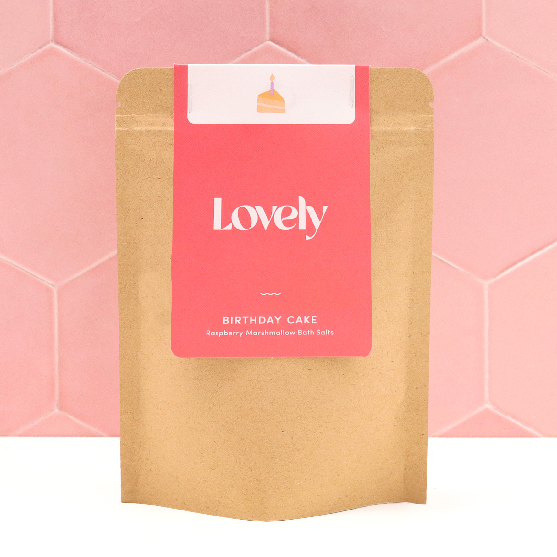 LOVELY SKINCARE Birthday Cake Raspberry Marshmallow Bath Salts