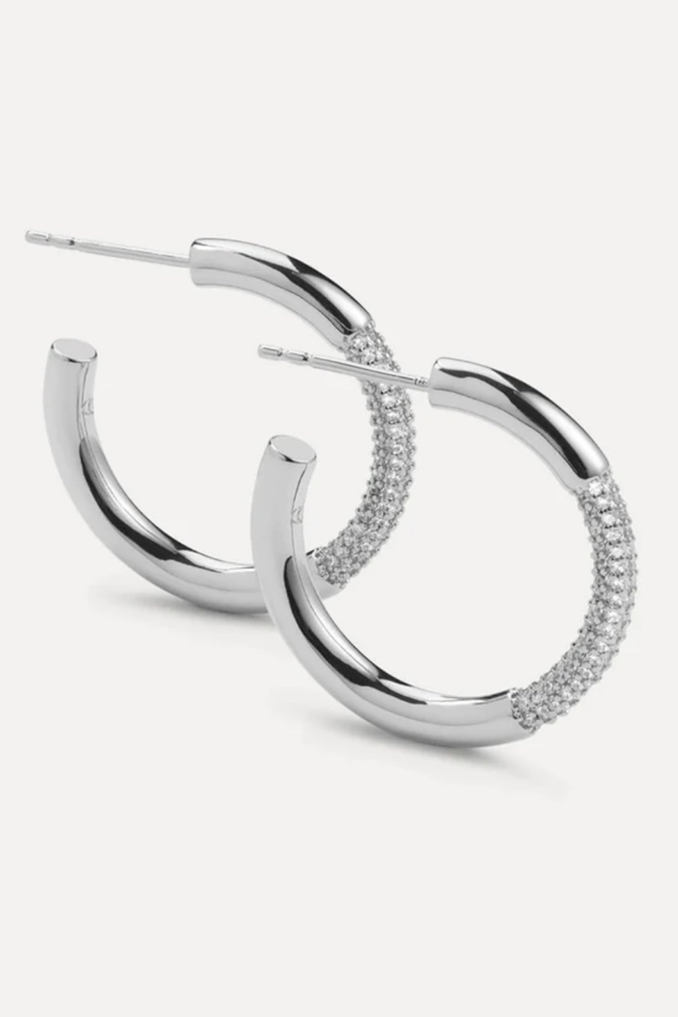 ALEYOLÉ Silver Grand Lapse Hoops