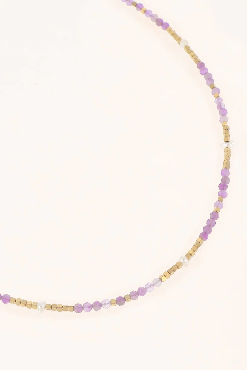 Bohm Paris Amethyst Beaded Necklace