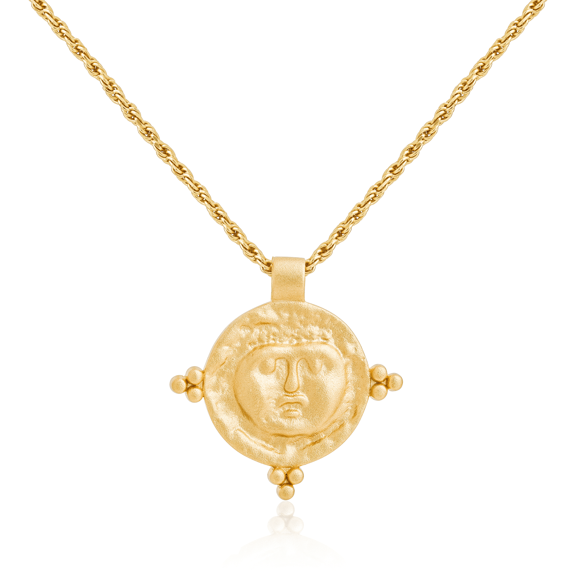 Mod + Jo Jewellery Gold Faye Trinity Pendant Necklace