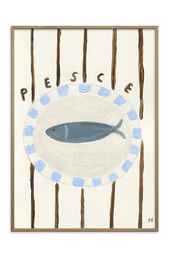 Rouge Art The Poster Club X Isabelle Vandeplassche Pesce Art Print