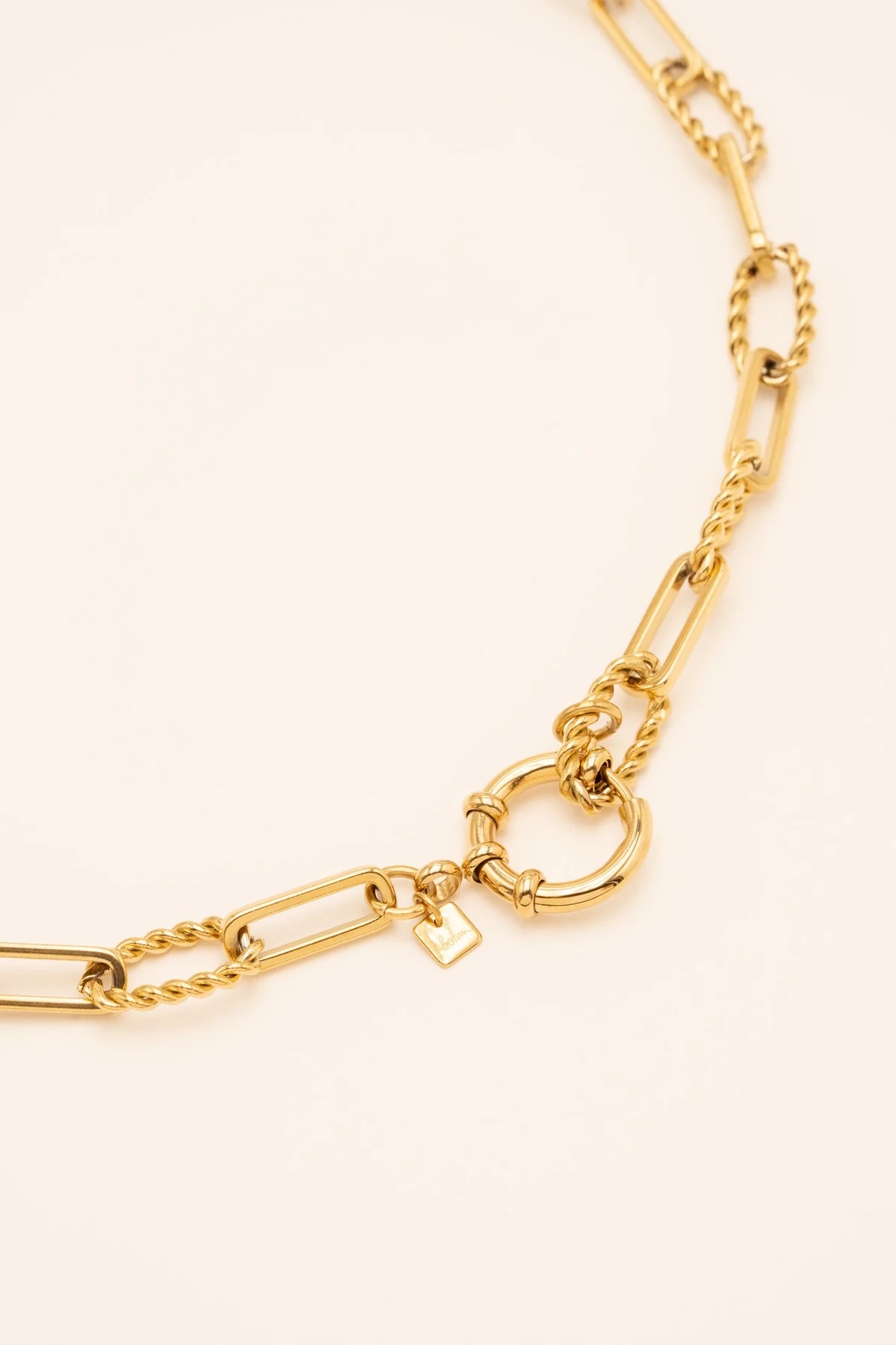 Bohm Paris Lizig Smooth and Twisted Necklace